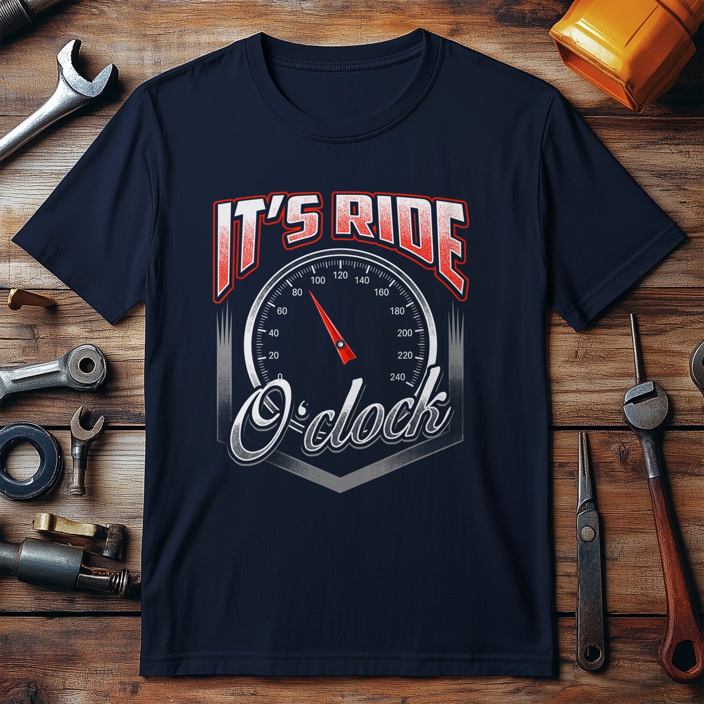 Ride O'Clock Biker Tee - Time to Rev