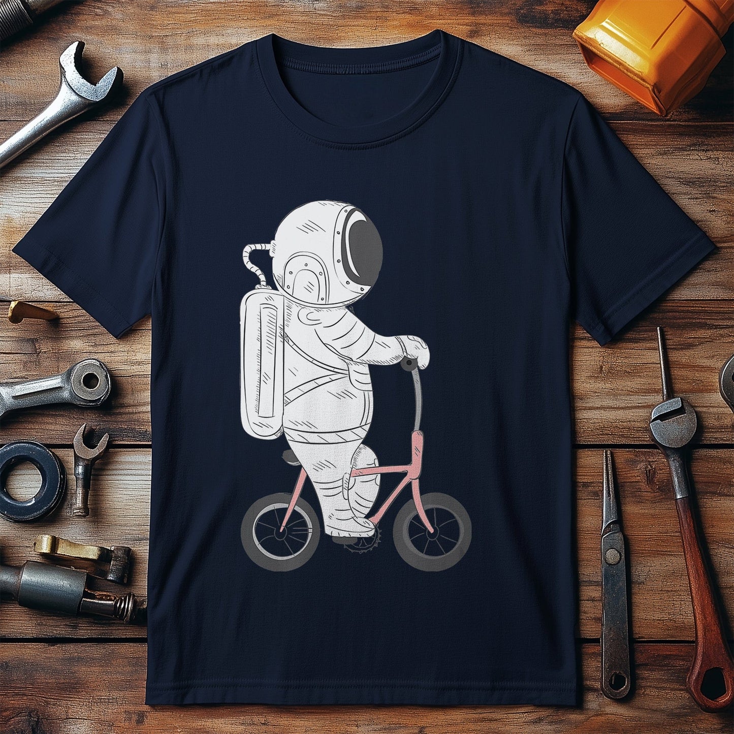 Cycling Astronaut T-shirt