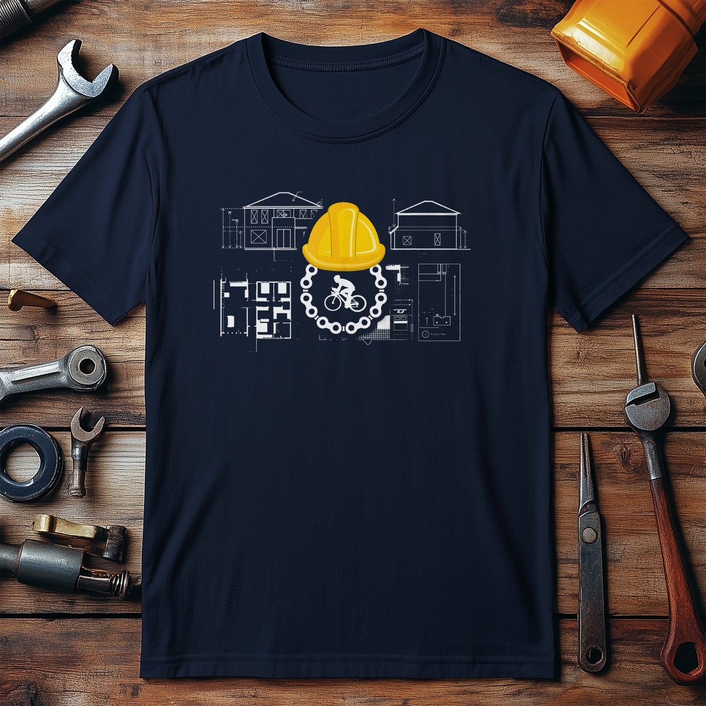 Cycling T-shirt Ride with A Helmet