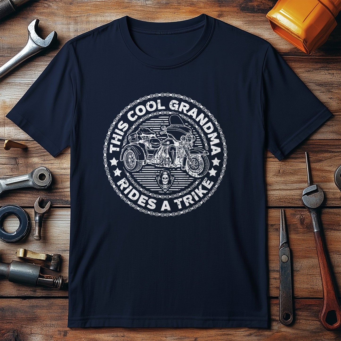Cool Grandma Trike T-Shirt - Biker