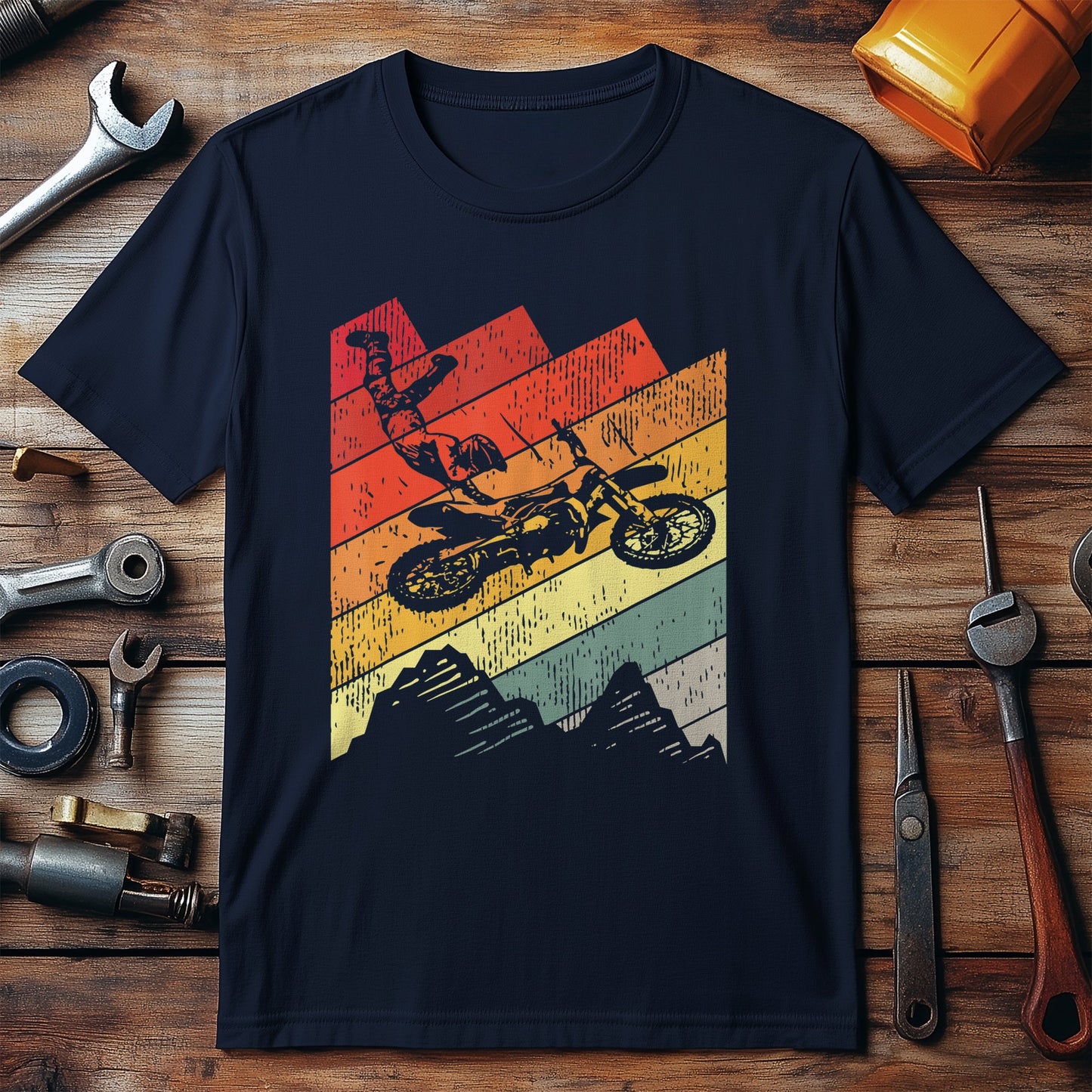 Motocross Biker Vintage Gift T-shirt