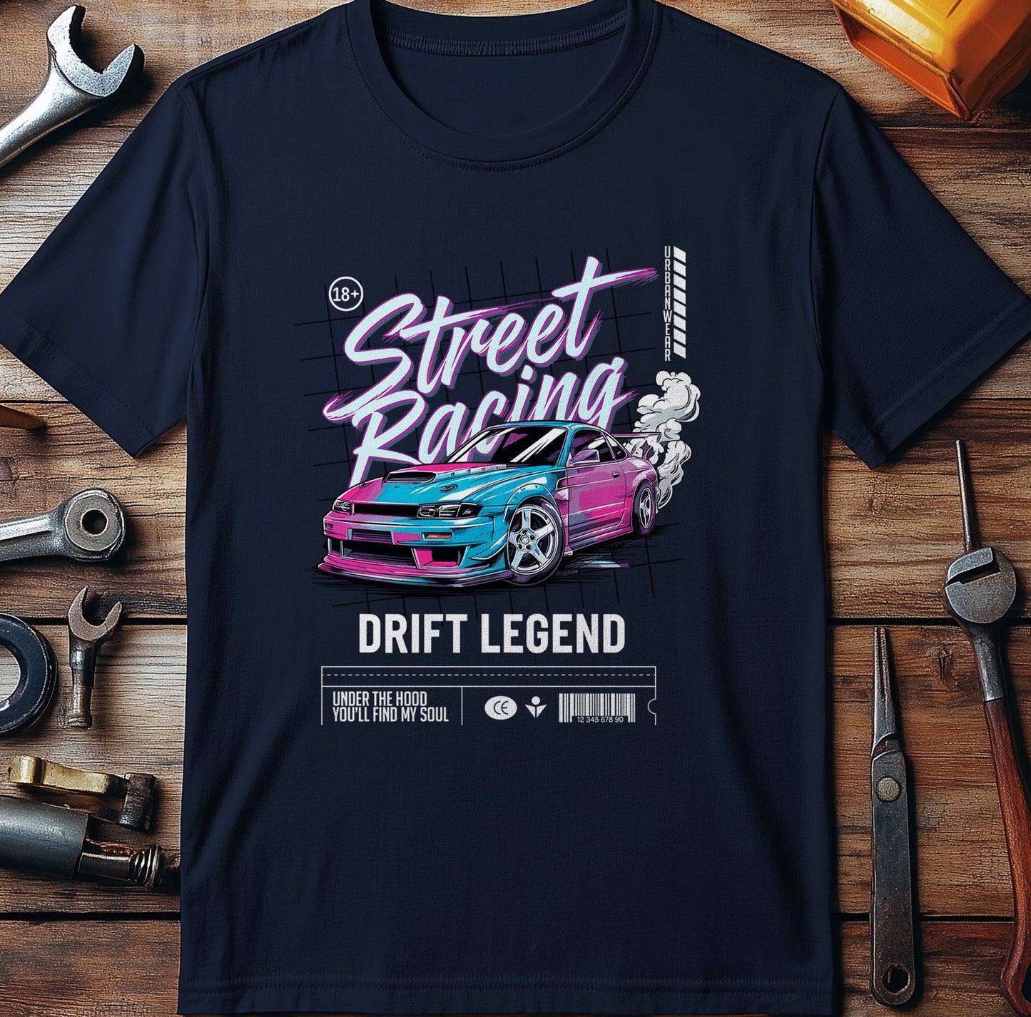 Neon Drift Warrior T-Shirt