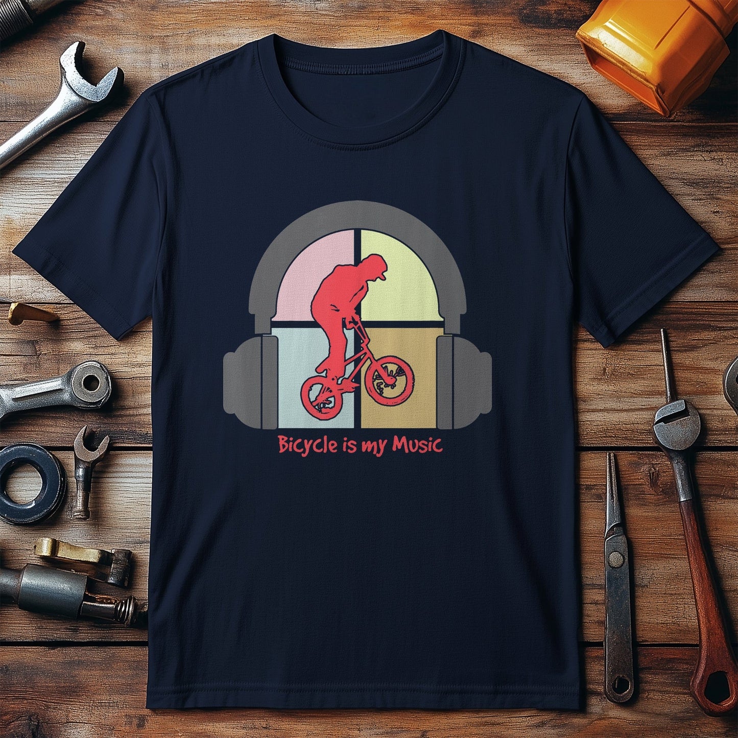 Cycling (31) T-shirt Biking Is My Music