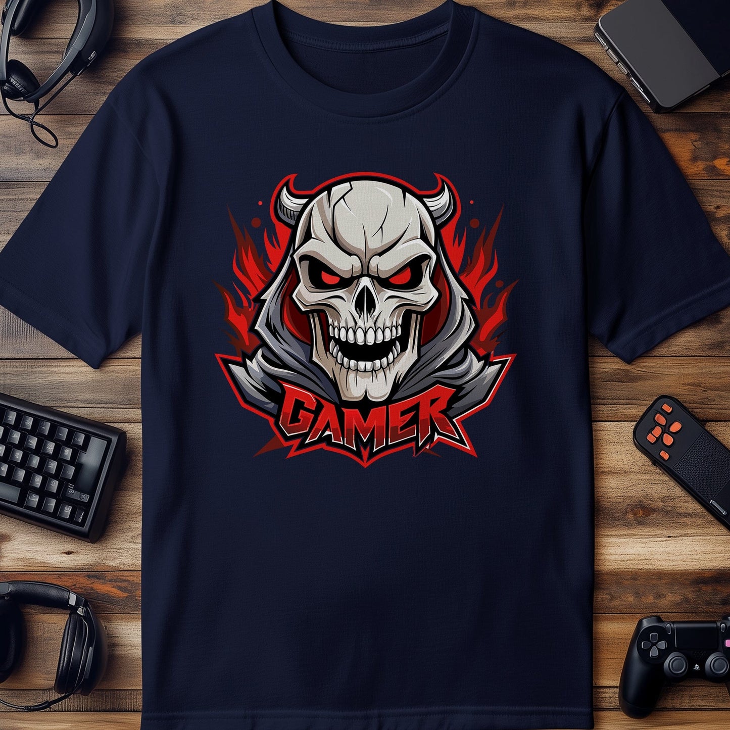 Gamer74 Devil Skull Gamer T-Shirt