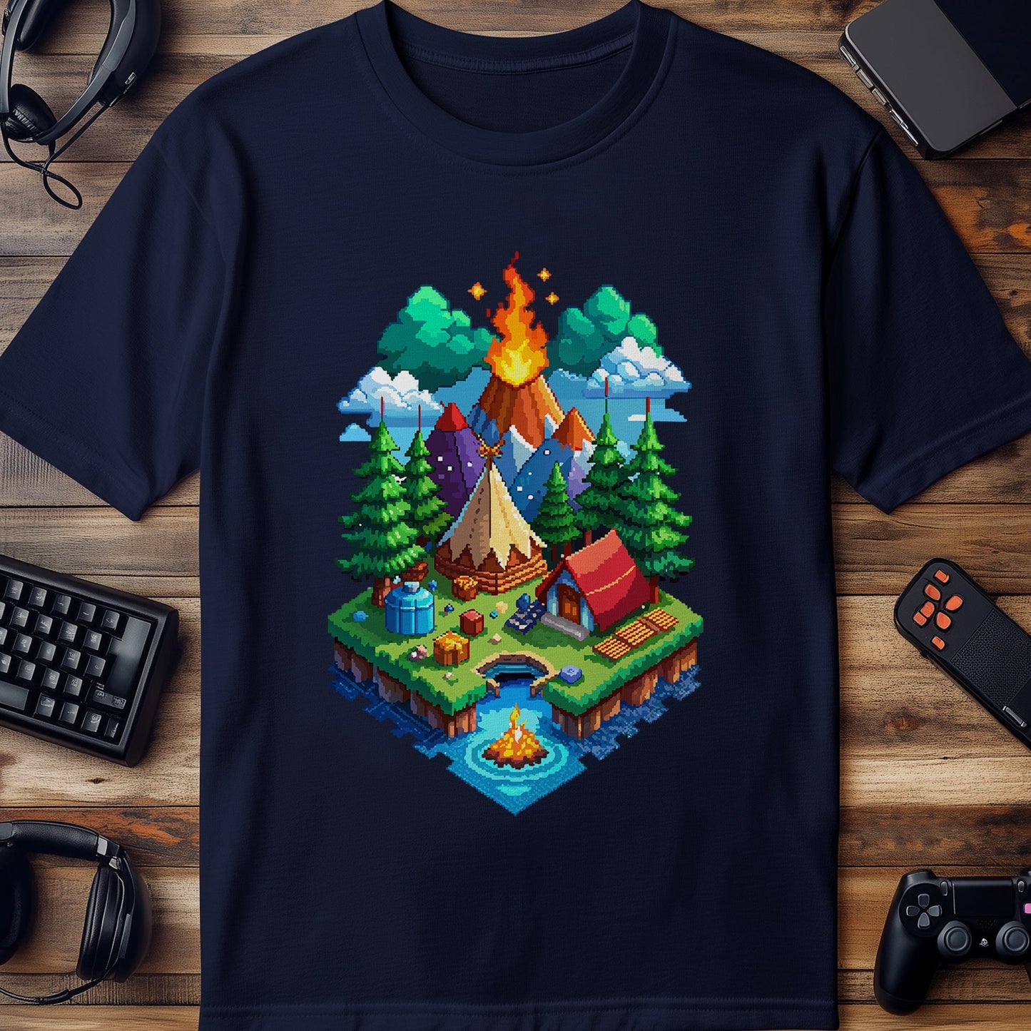Pixel 46 Campfire T-shirt