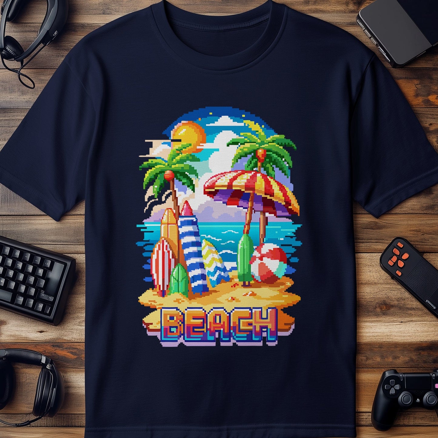Pixel 38 Beach Vibes T-Shirt