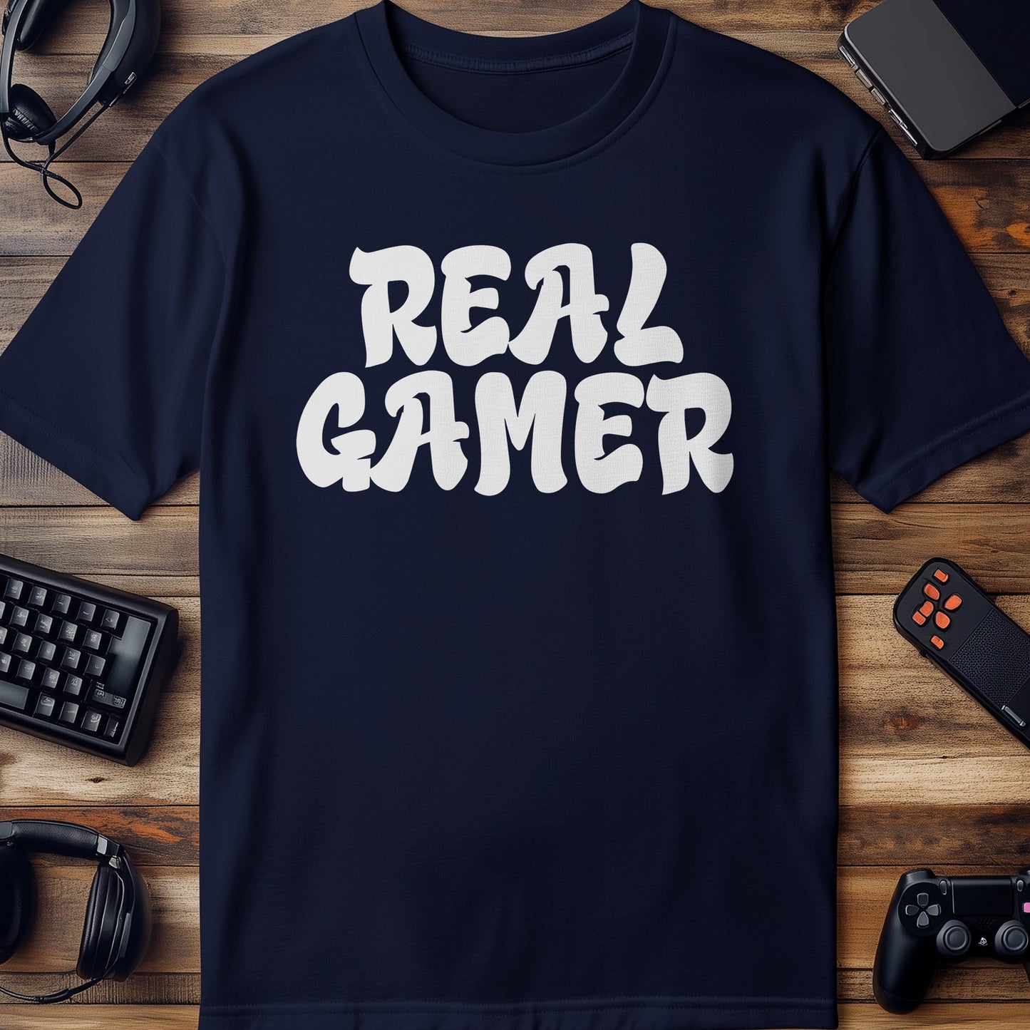 Real Gamer Text T-Shirt