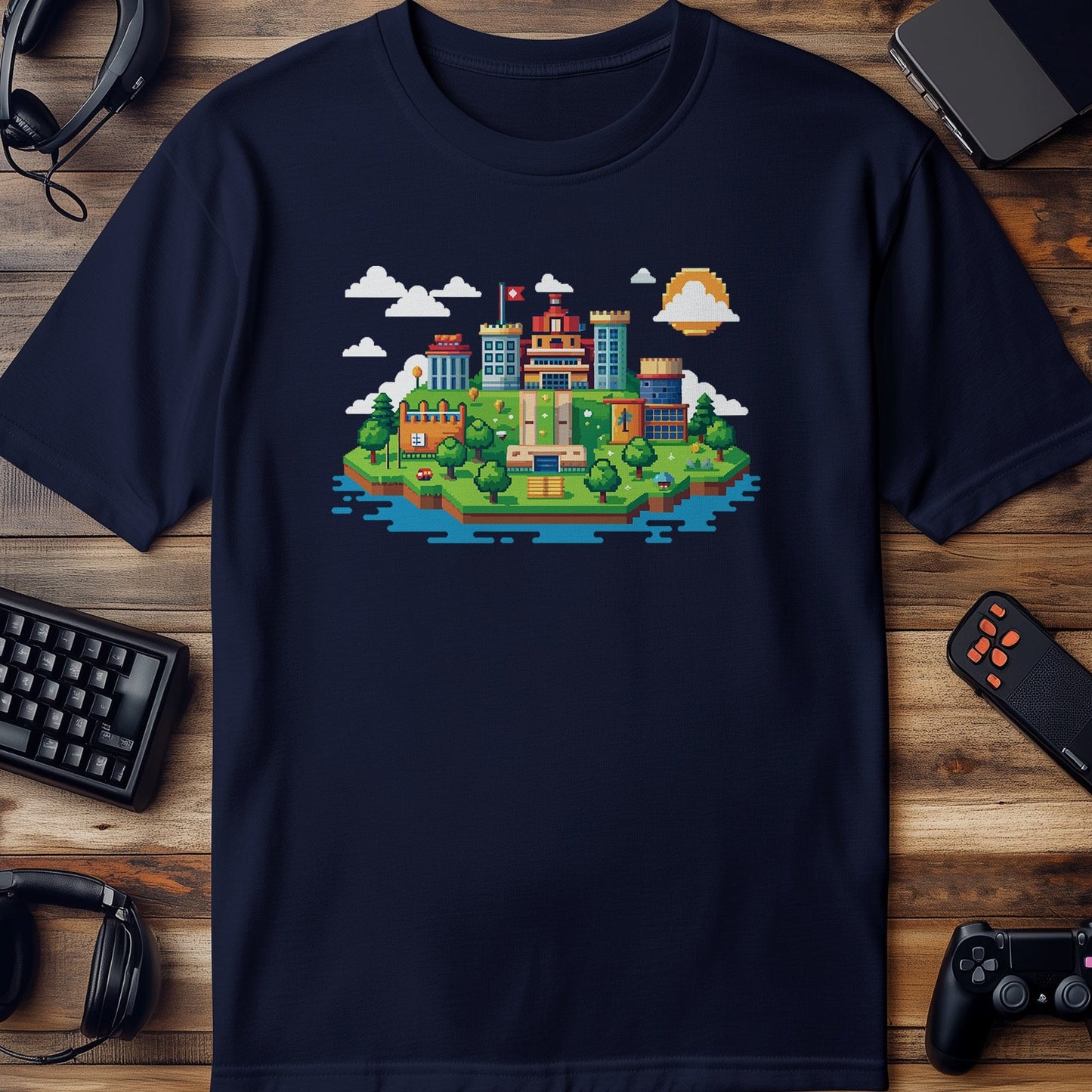 Pixel 49 T-shirt Retro Pixelated City Fun