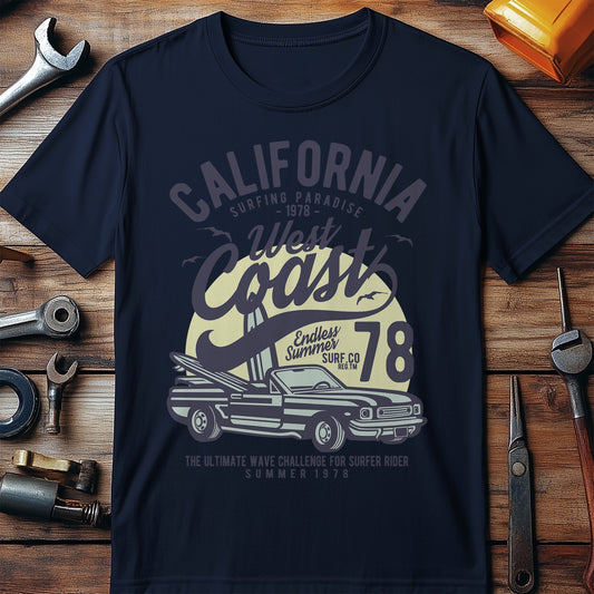 California West Coast Classic Car t-shirt