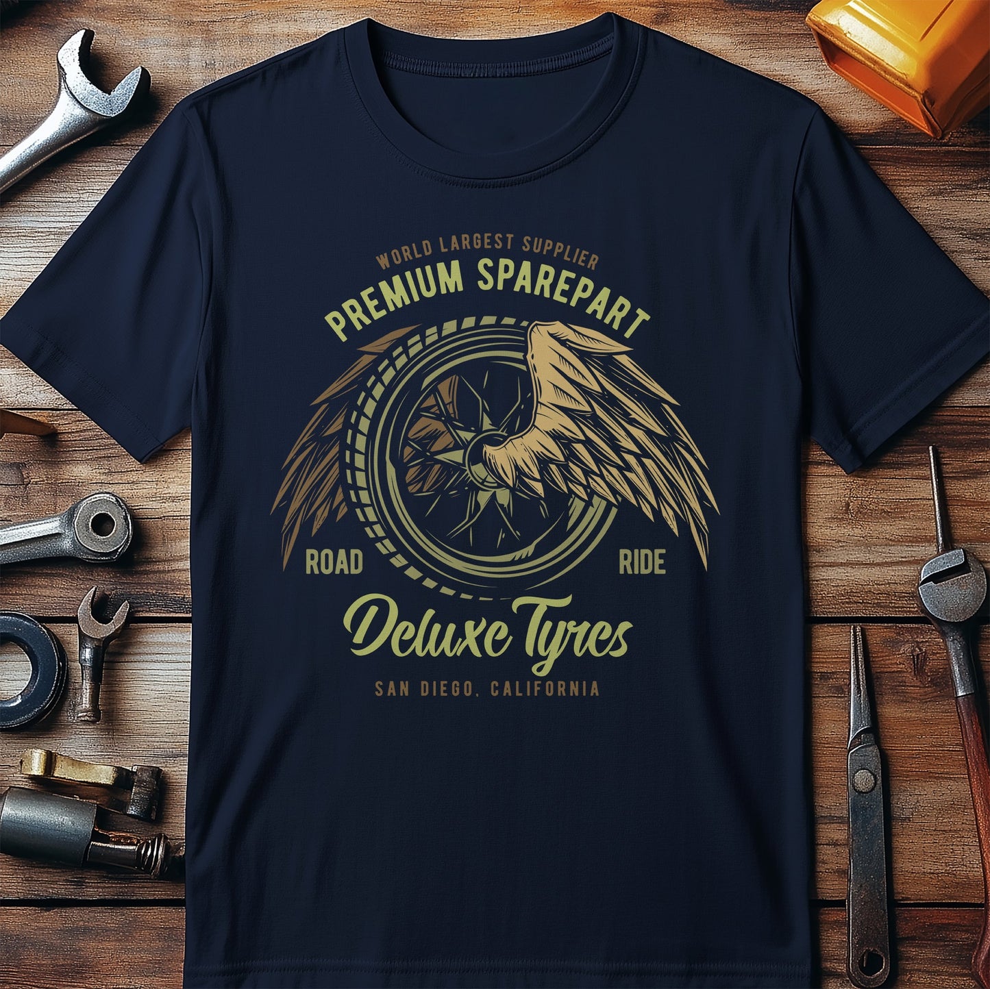 Premium Spare Parts Deluxe Tyres T-Shirt