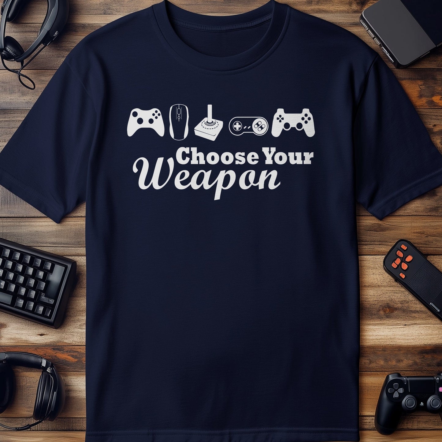 Choose Your Weapon Game T-shirt
