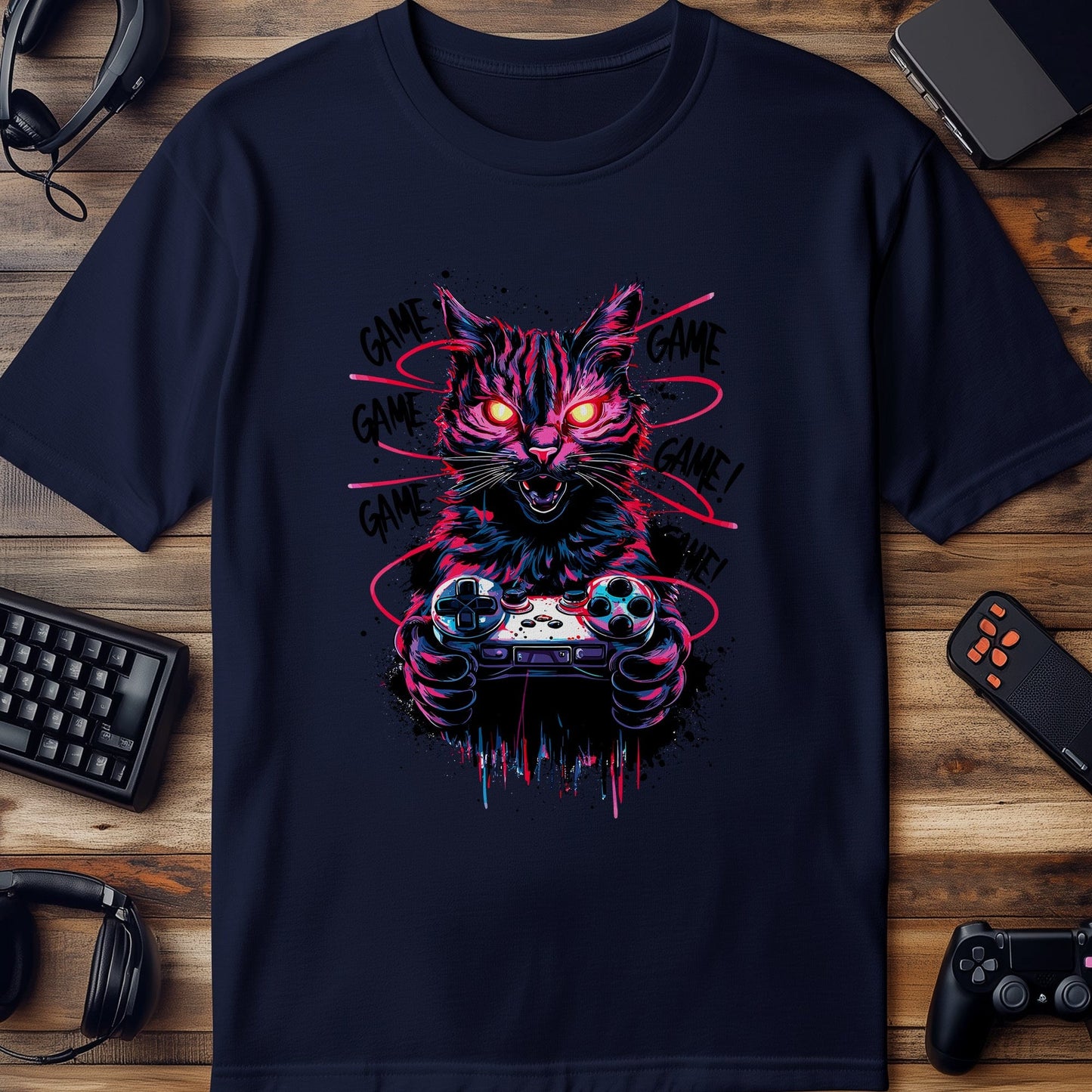 Gamer90 Cat-tastic T-Shirt