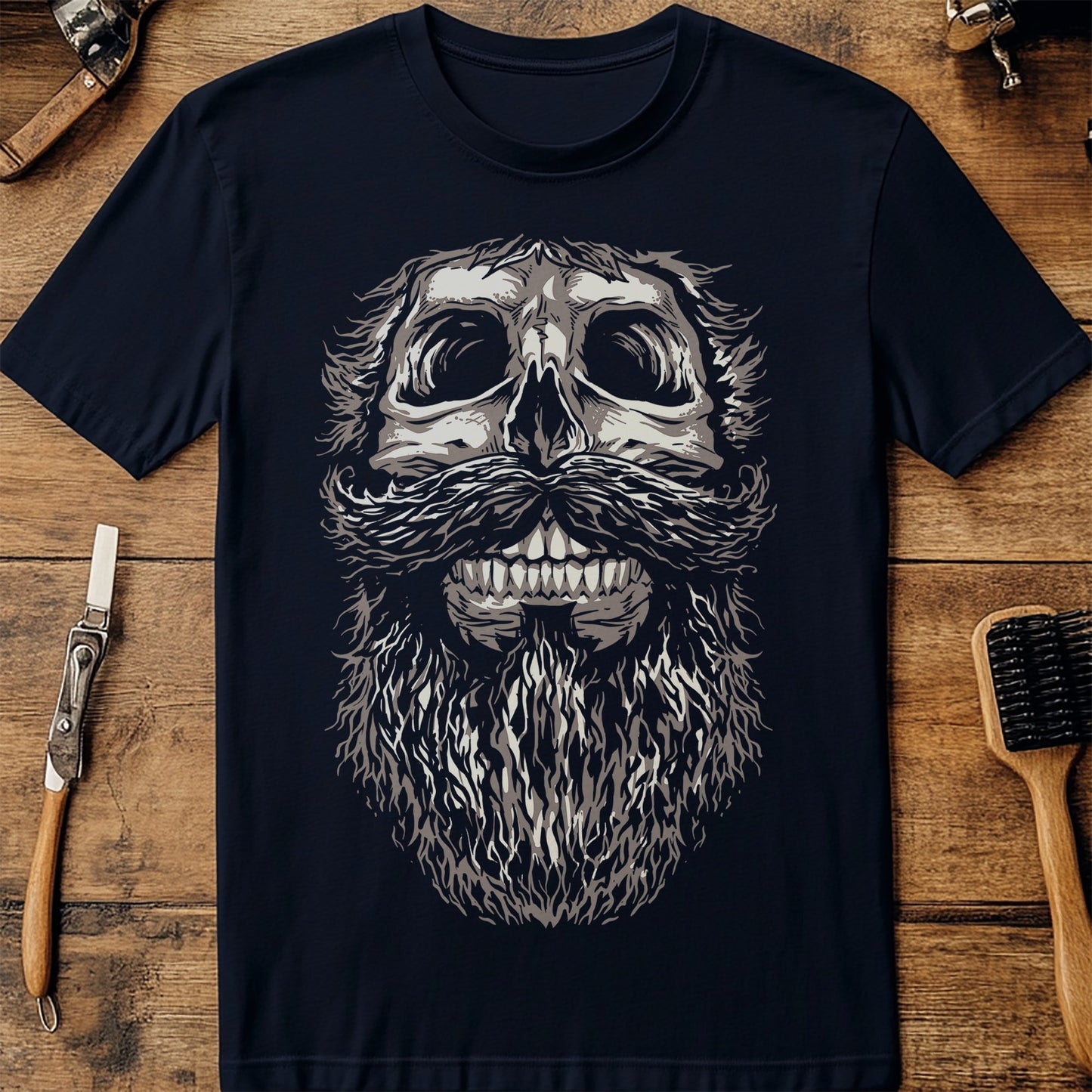 Skull Beard Gothic T-Shirt