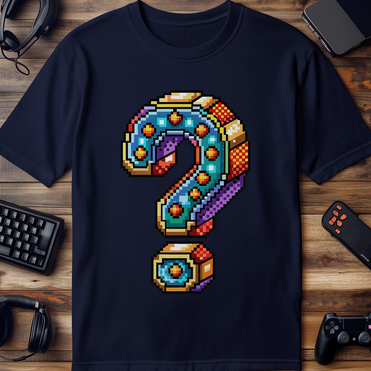 Pixel 37 T-shirt  question mark