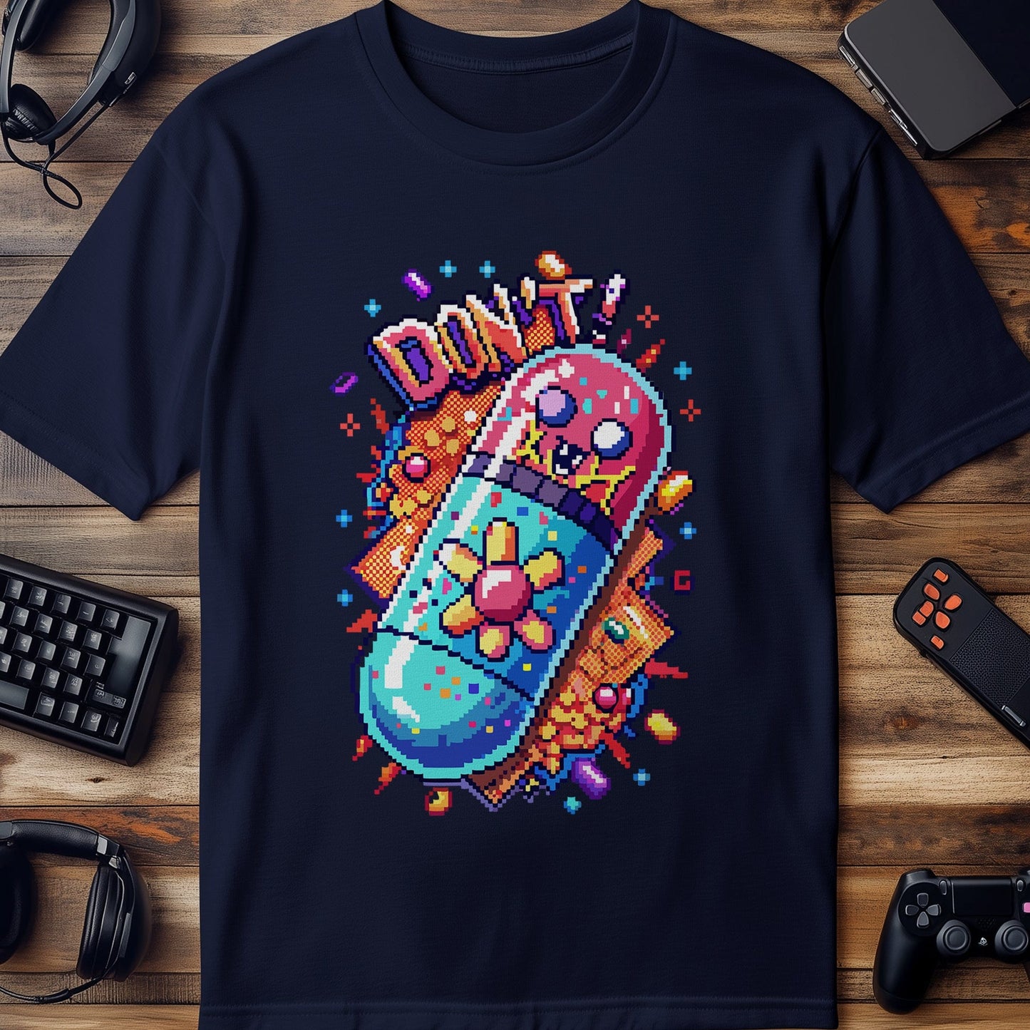 Pixel 85 T-Shirt - Colourful Pill