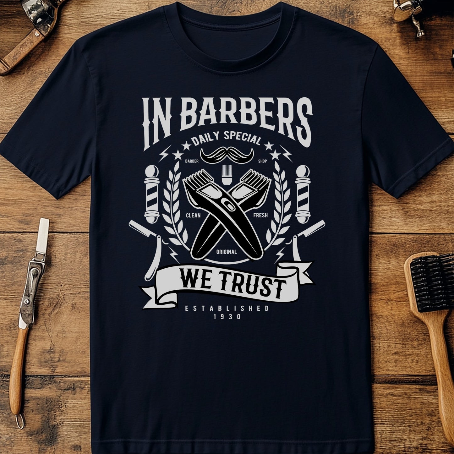 In Barbers We Trust T-Shirt