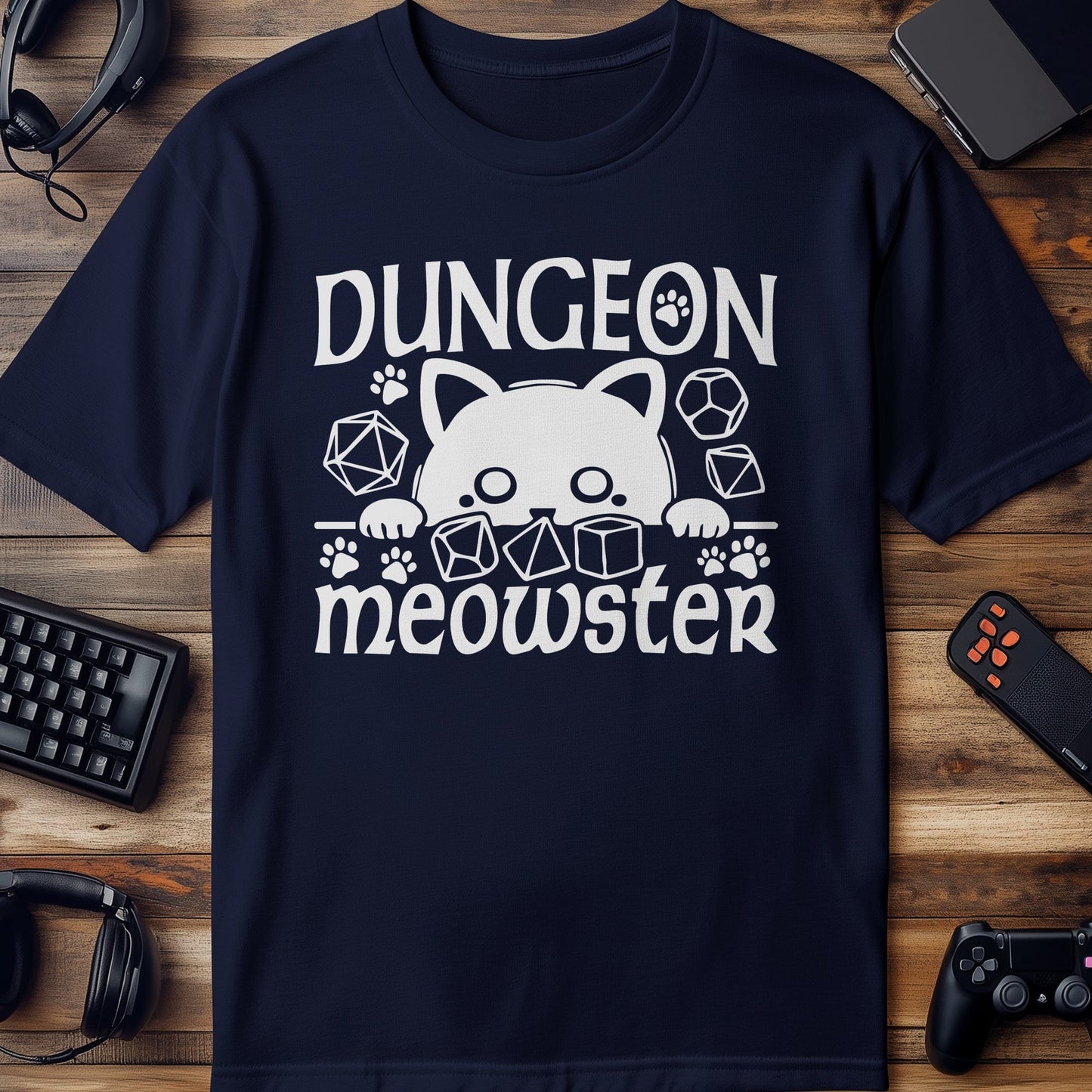 Dungeon Meowster Cat T-shirt