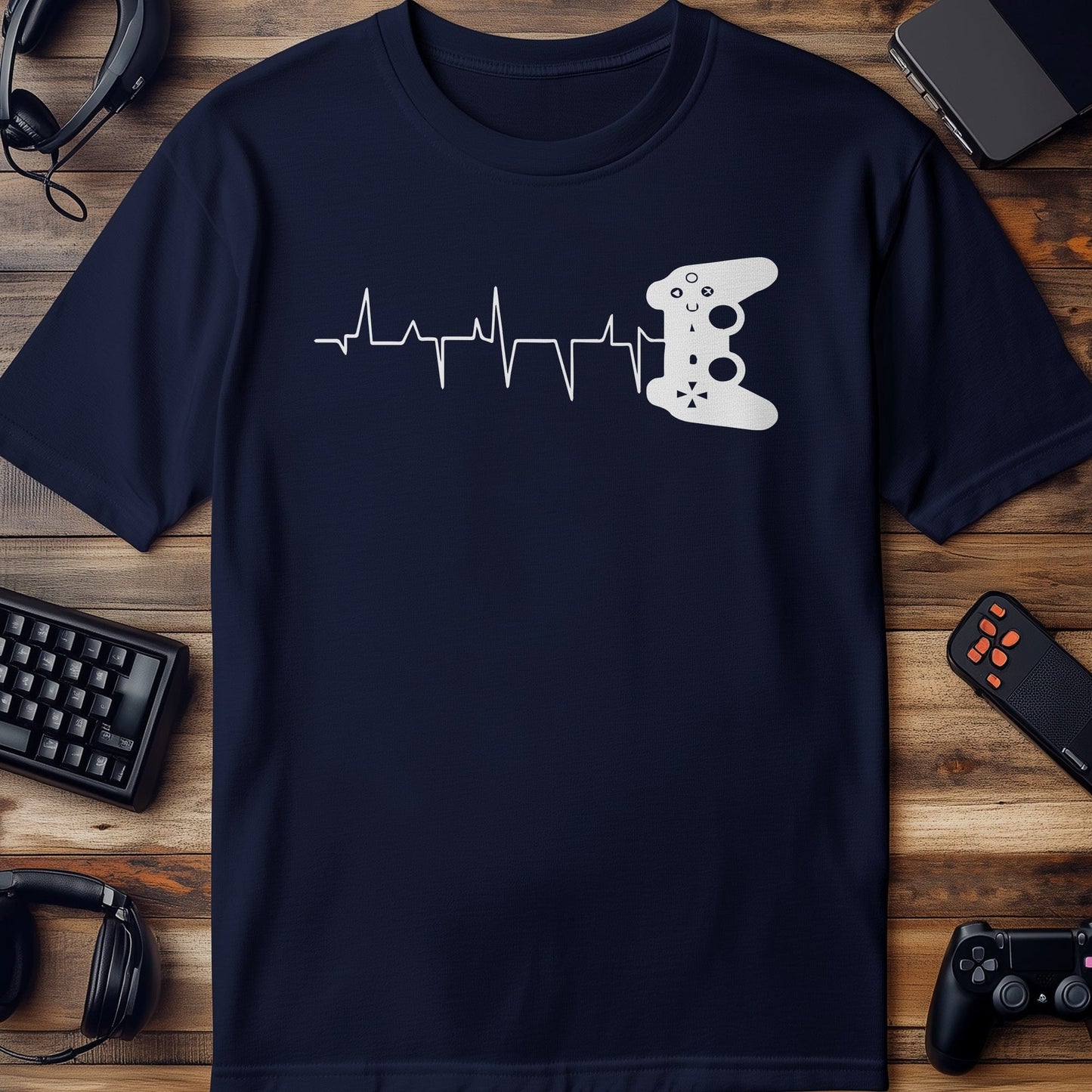 Gamer Controller Heart Beat T-Shirt