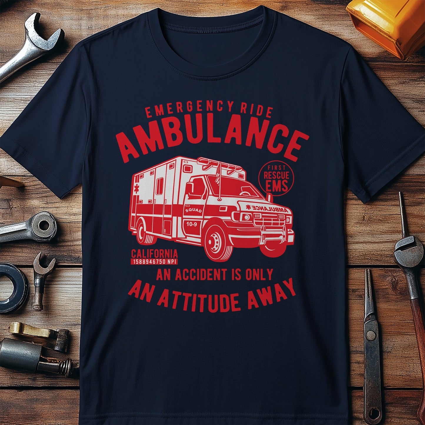 Emergency Ride Ambulance t-shirt