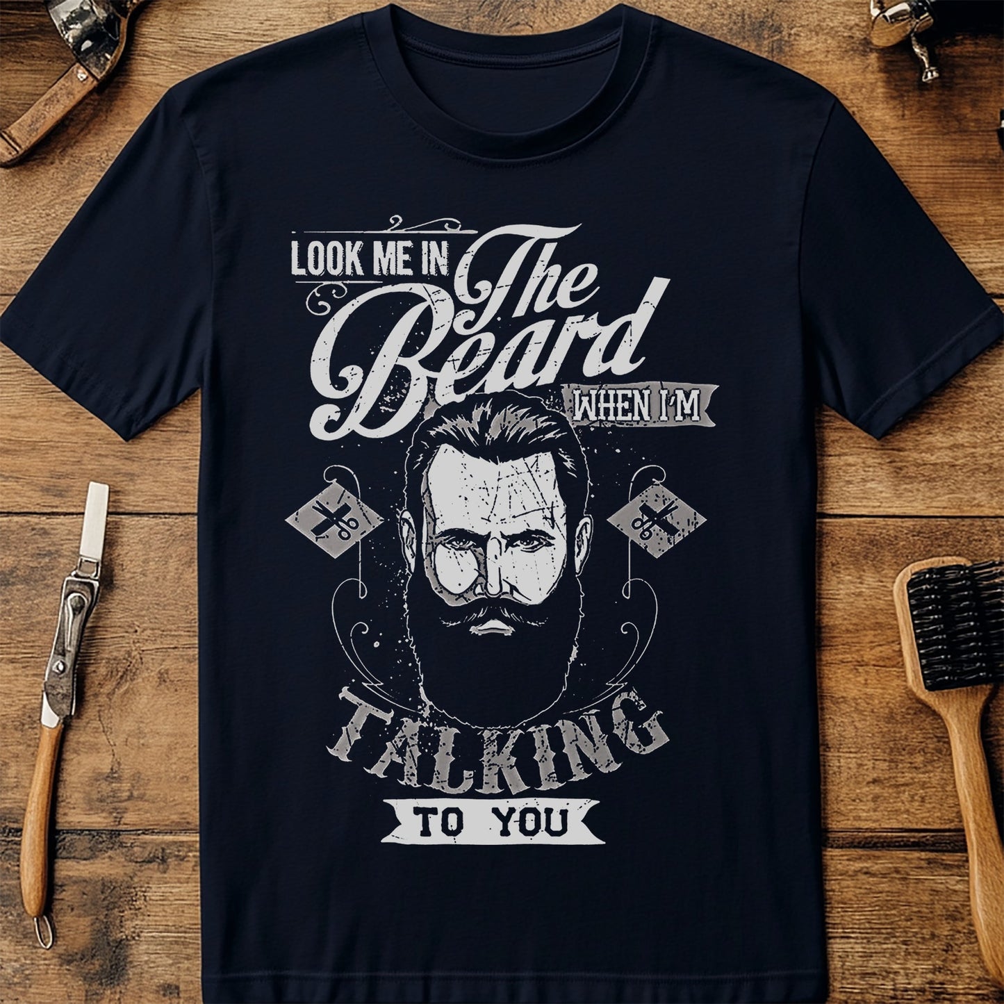 Look Me in the Beard T-shirt