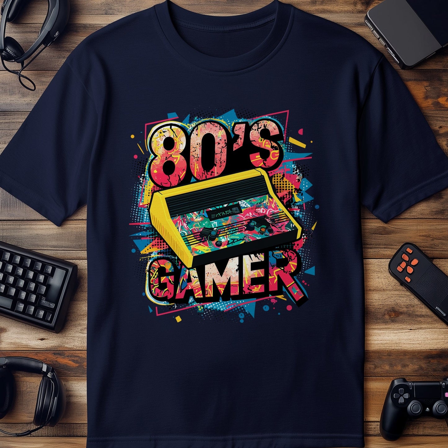 Gamer38 T-shirt  Retro 80's Gamer