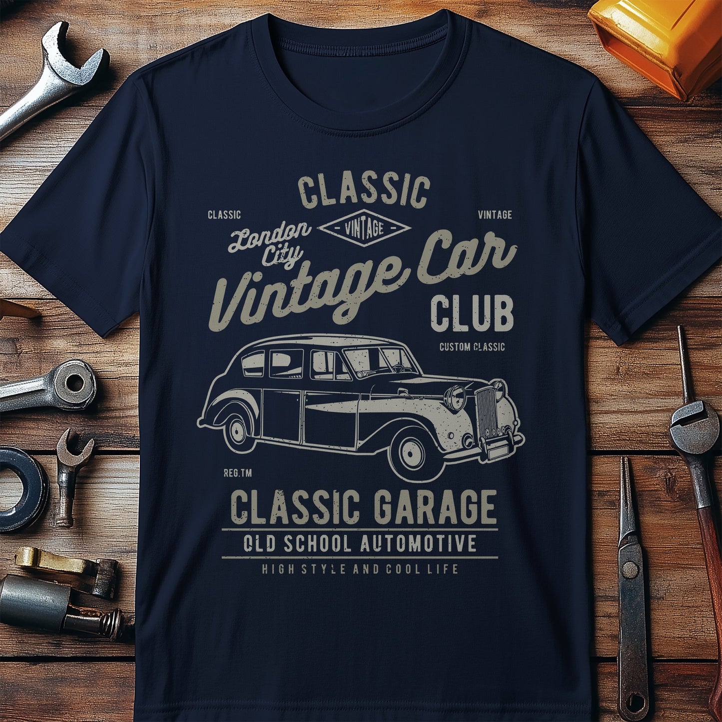Vintage London Car T-shirt