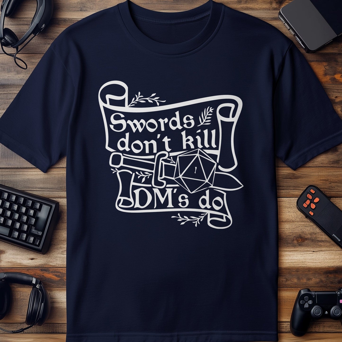 Swords Dont Kill DMs Do T-Shirt