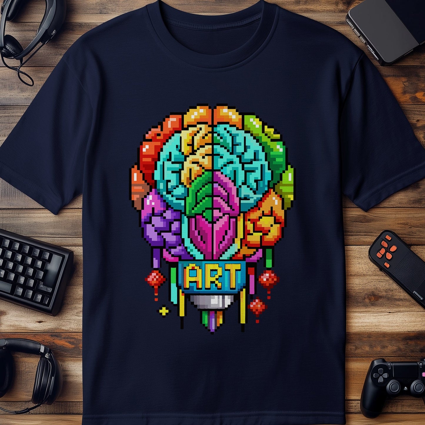 Pixel 73 T-shirt Brain