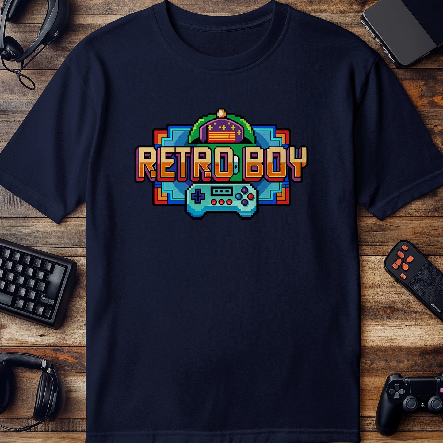 Pixel 57 Retro Boy T-Shirt