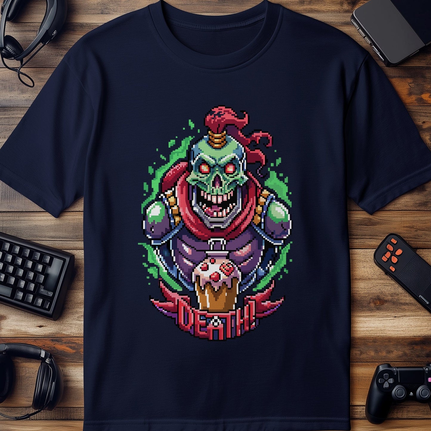 Pixel 55 T-Shirt Spooky Skeleton
