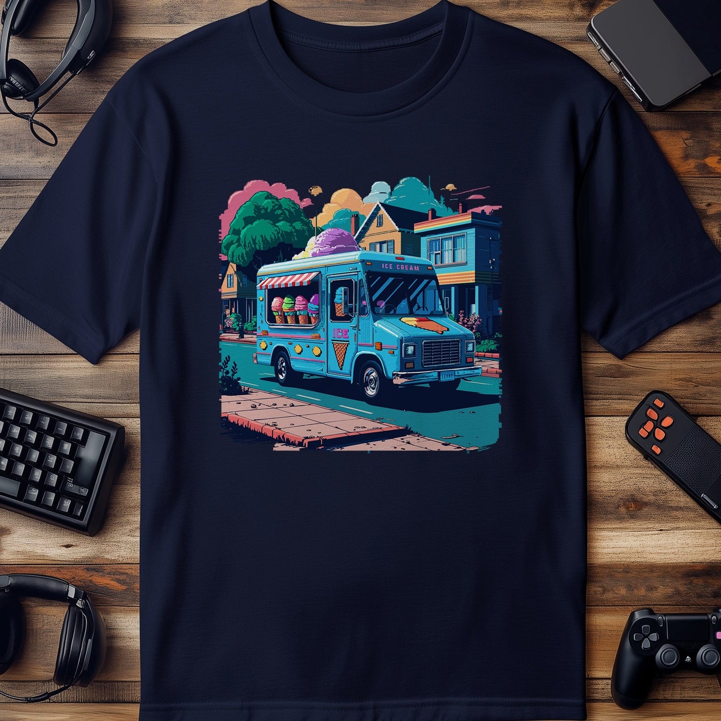 Pixel 45 Ice Cream Truck T-shirt