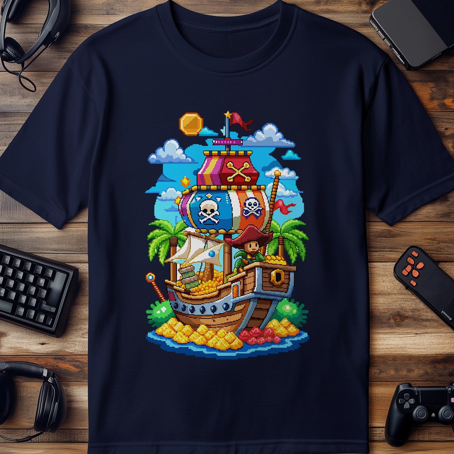 Pixel 11 Pirate Ship t-shirt