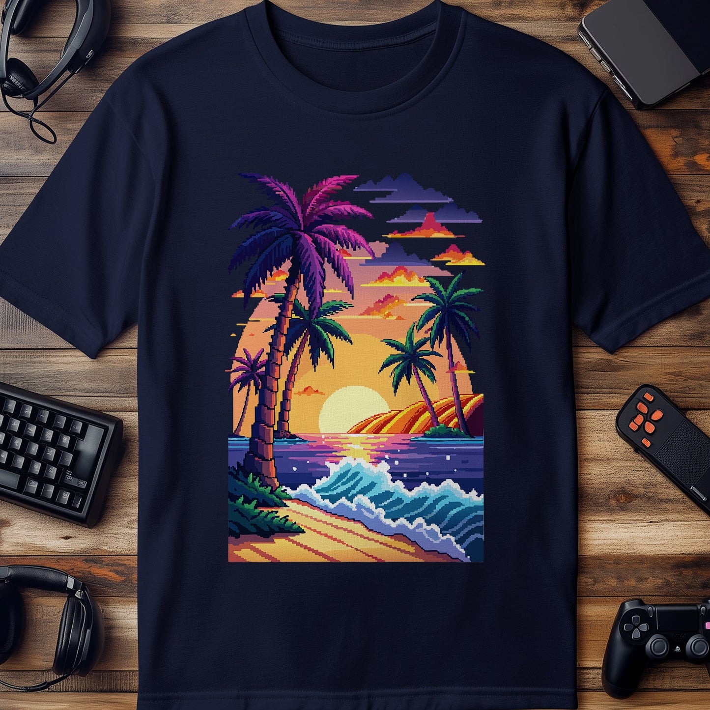 Pixel 53 Beach Vibes T-Shirt