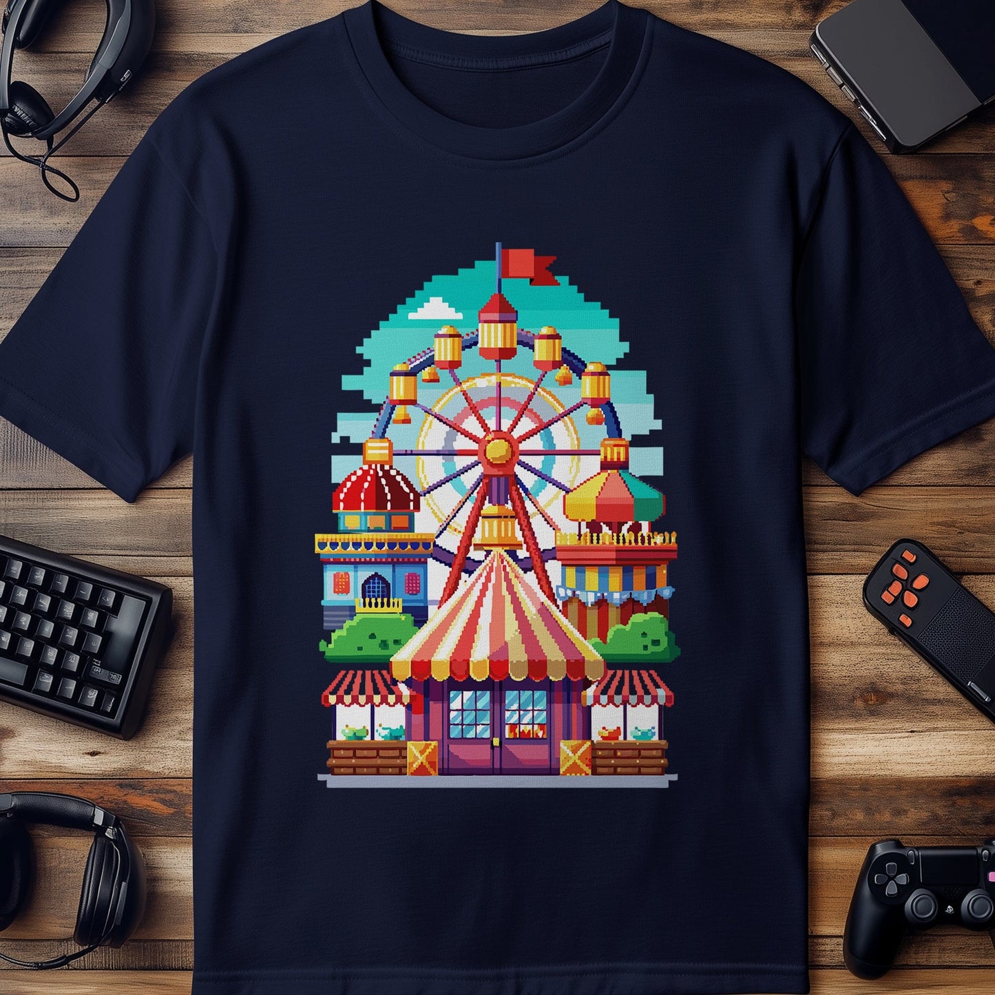Pixel 26 Ferris Wheel T-shirt