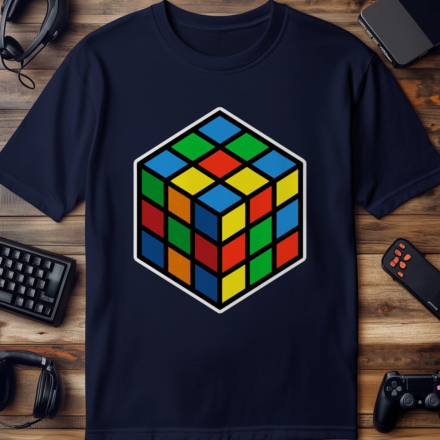 Pixel 82 Funny T-Shirt  Rubik's Cube