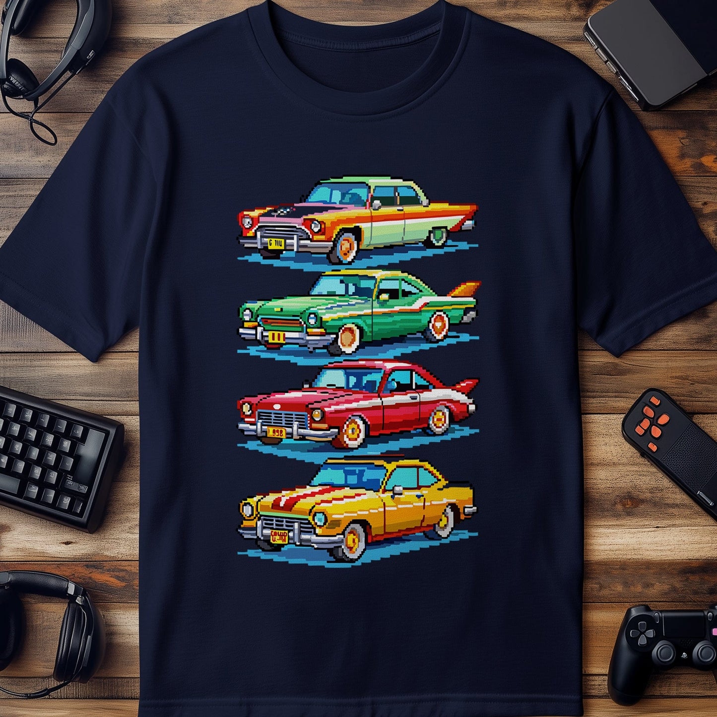 Pixel 13 Retro Cars T-shirt