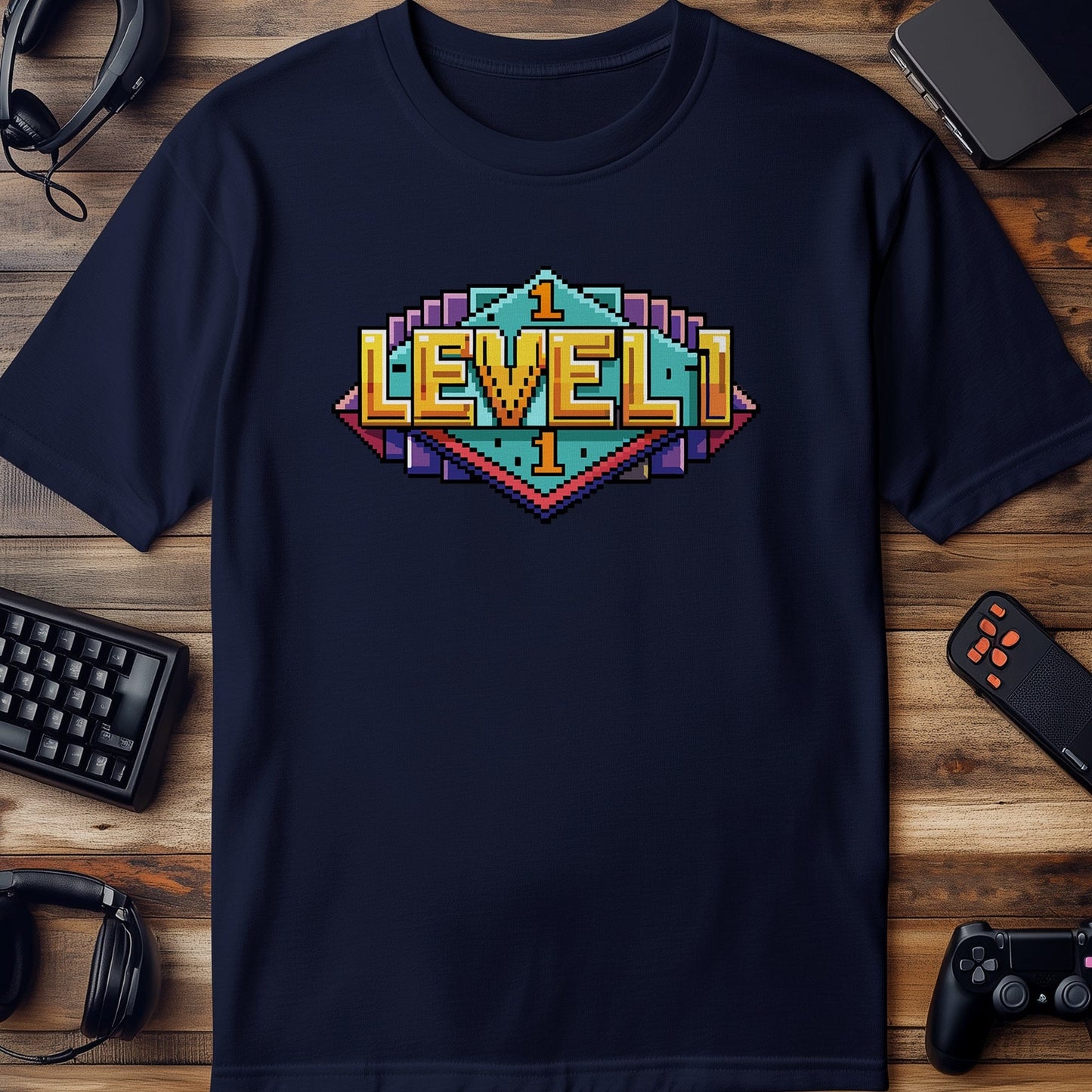 Pixel 76 Level Up T-Shirt Level 1
