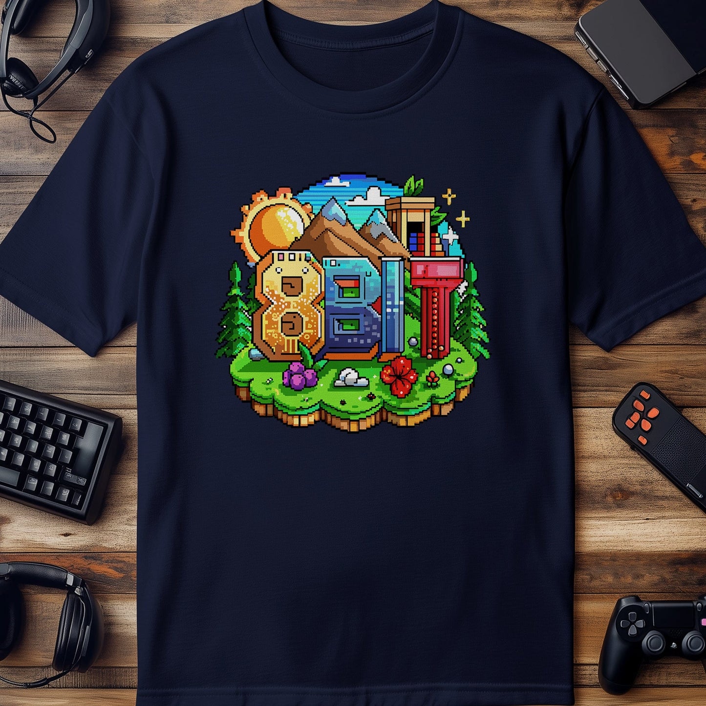 Pixel 48 t-shirt  8BIT Geek Chic and Pixel Perfect!