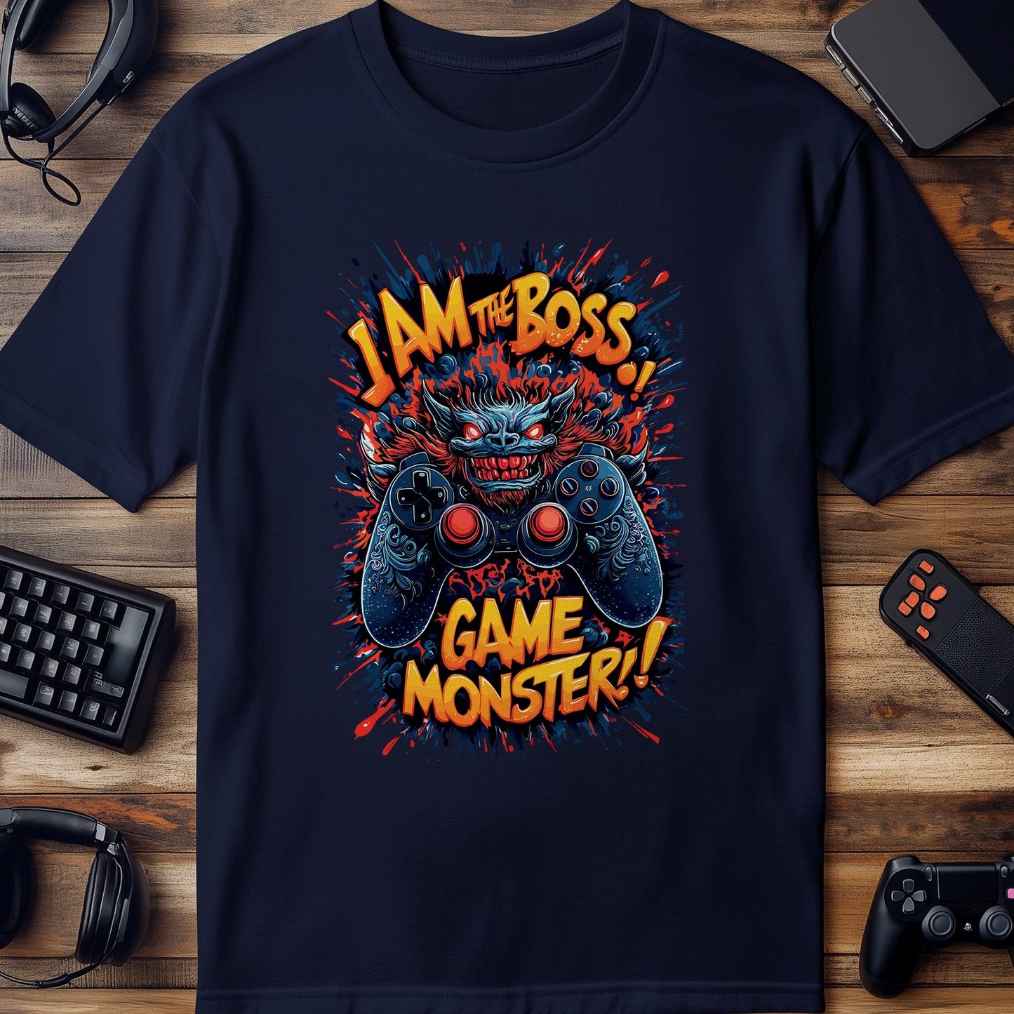 Gamer34 Boss game monster T-Shirt
