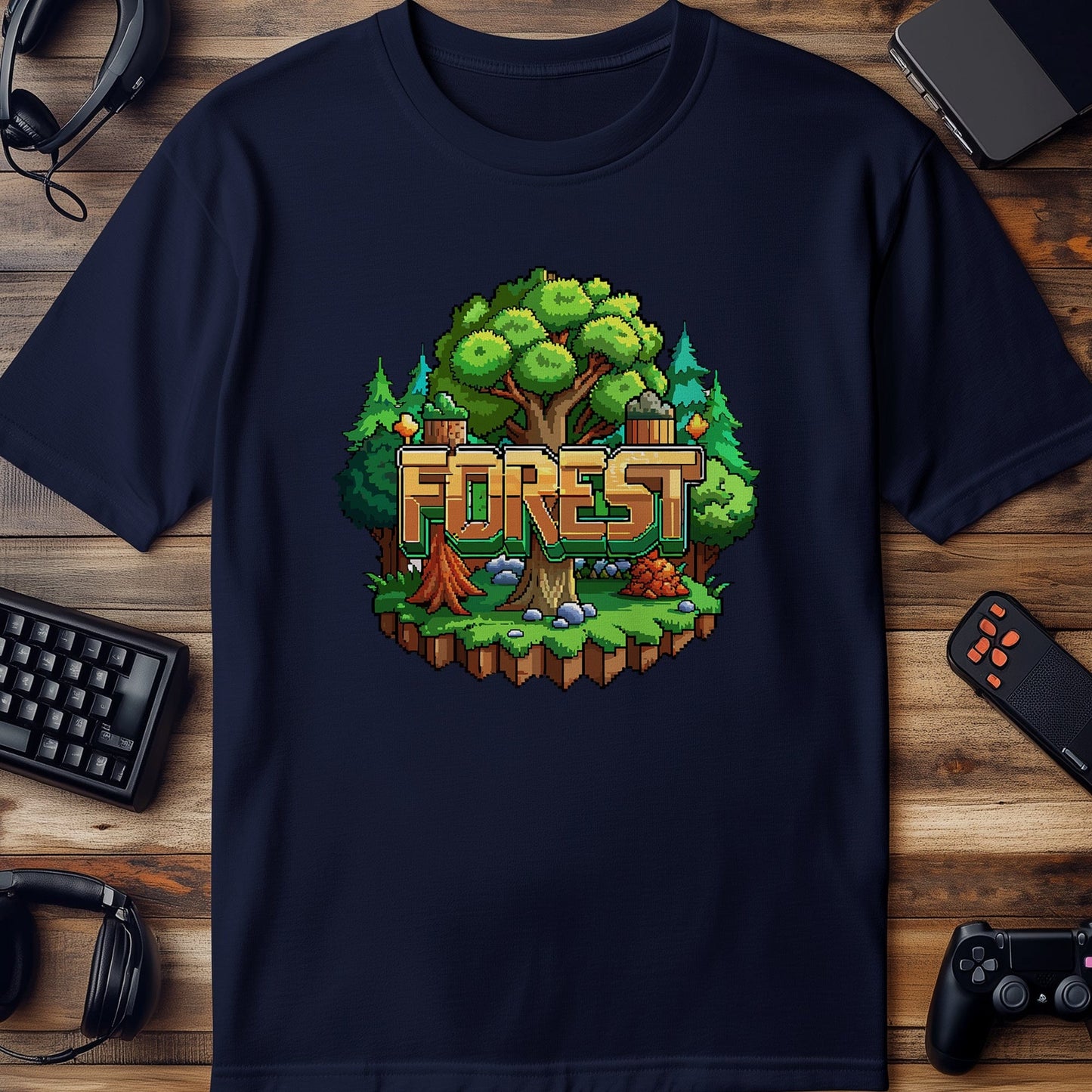 Pixel 74 T-Shirt Forest
