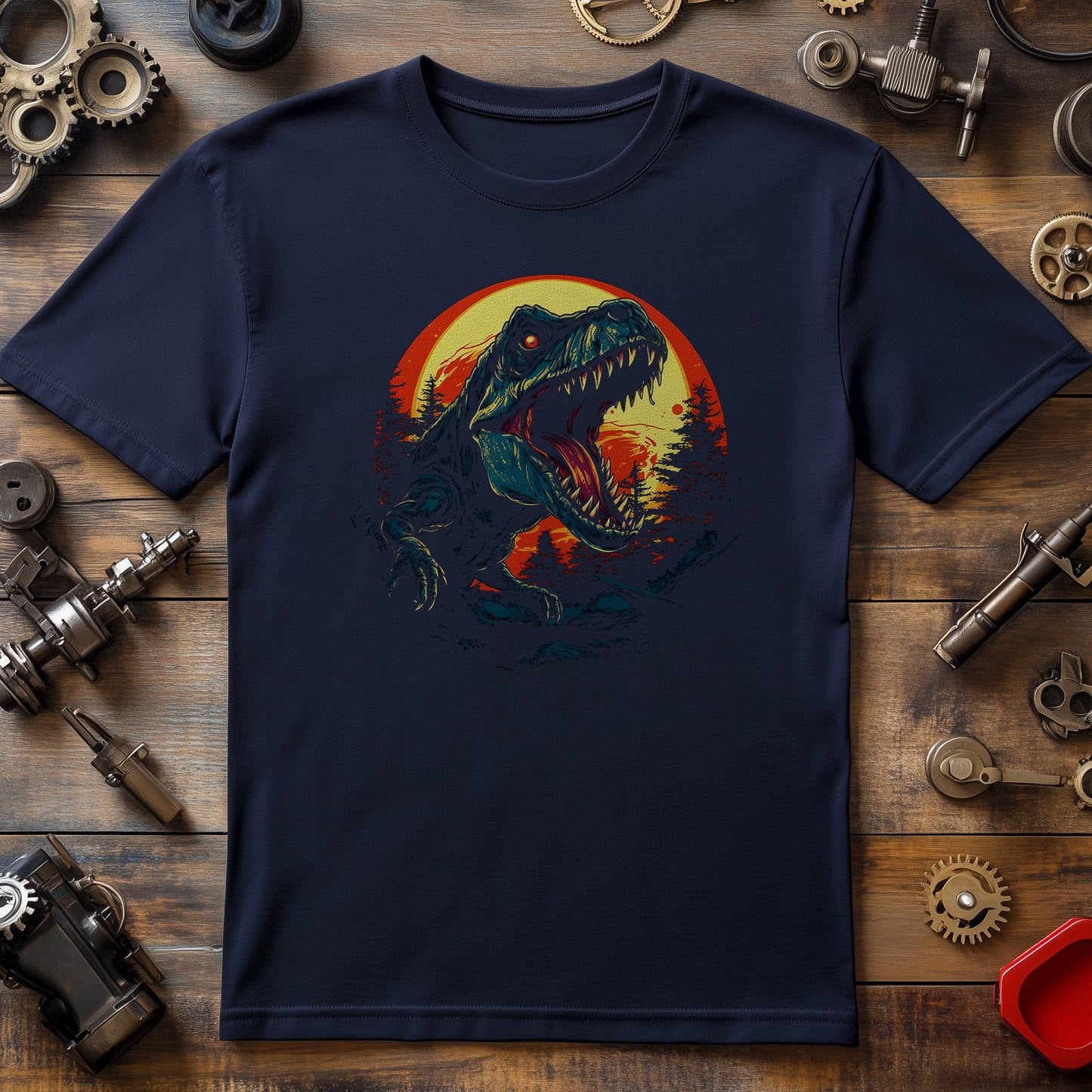 T-Rex Moon 2 T-Shirt - Roar into