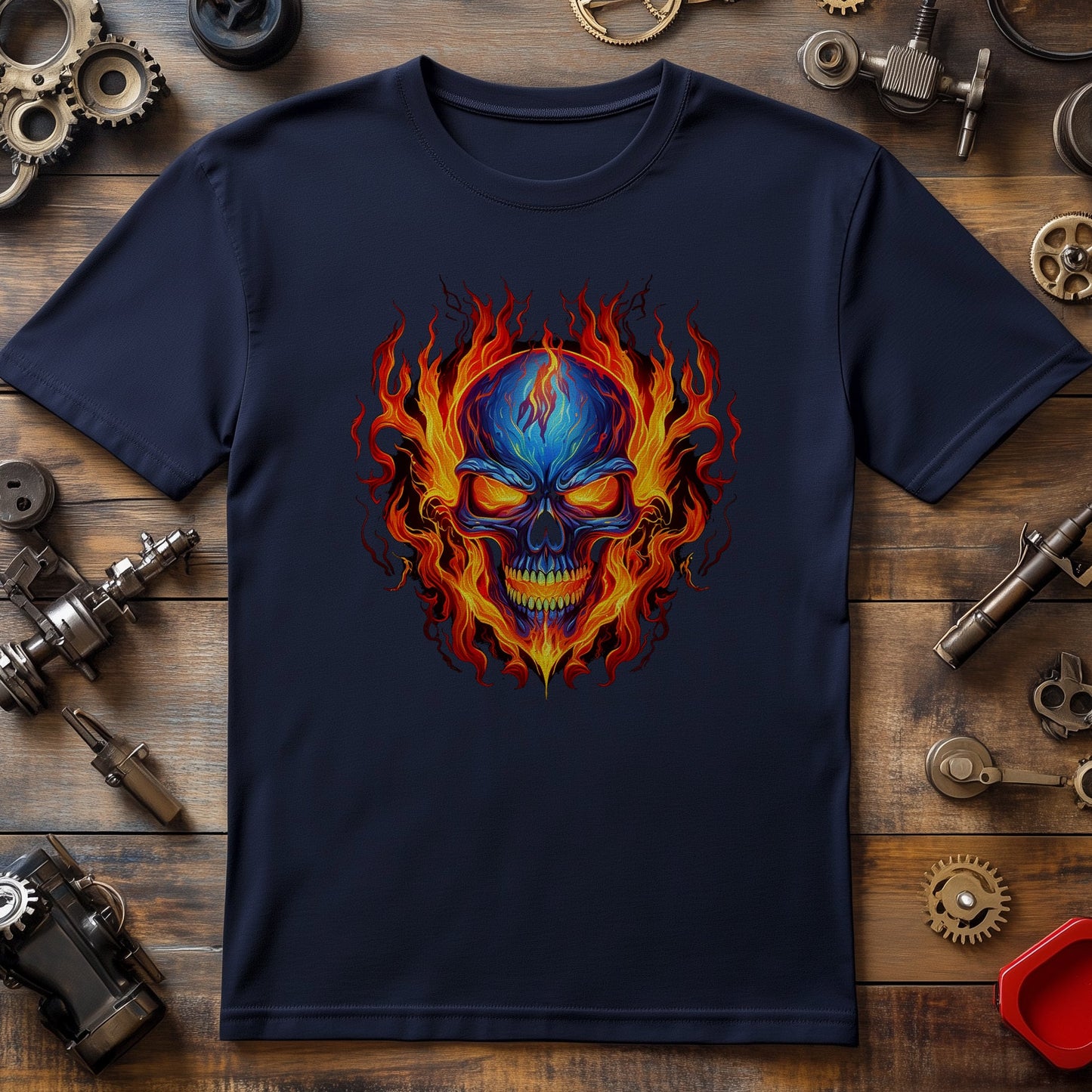 Skull-Flame-3 T-Shirt: Ignite Your