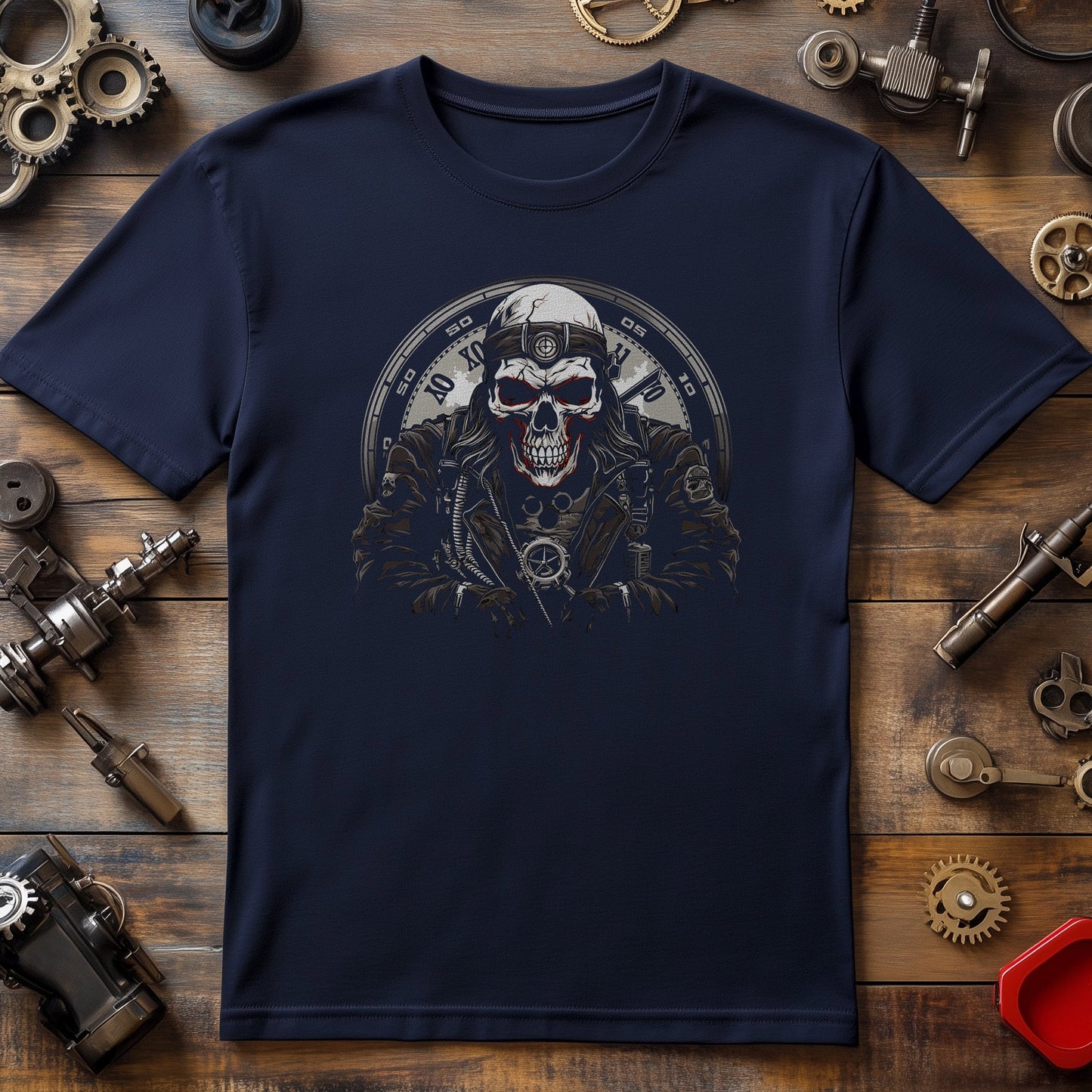 Time Skull 3 T-Shirt - Funny &