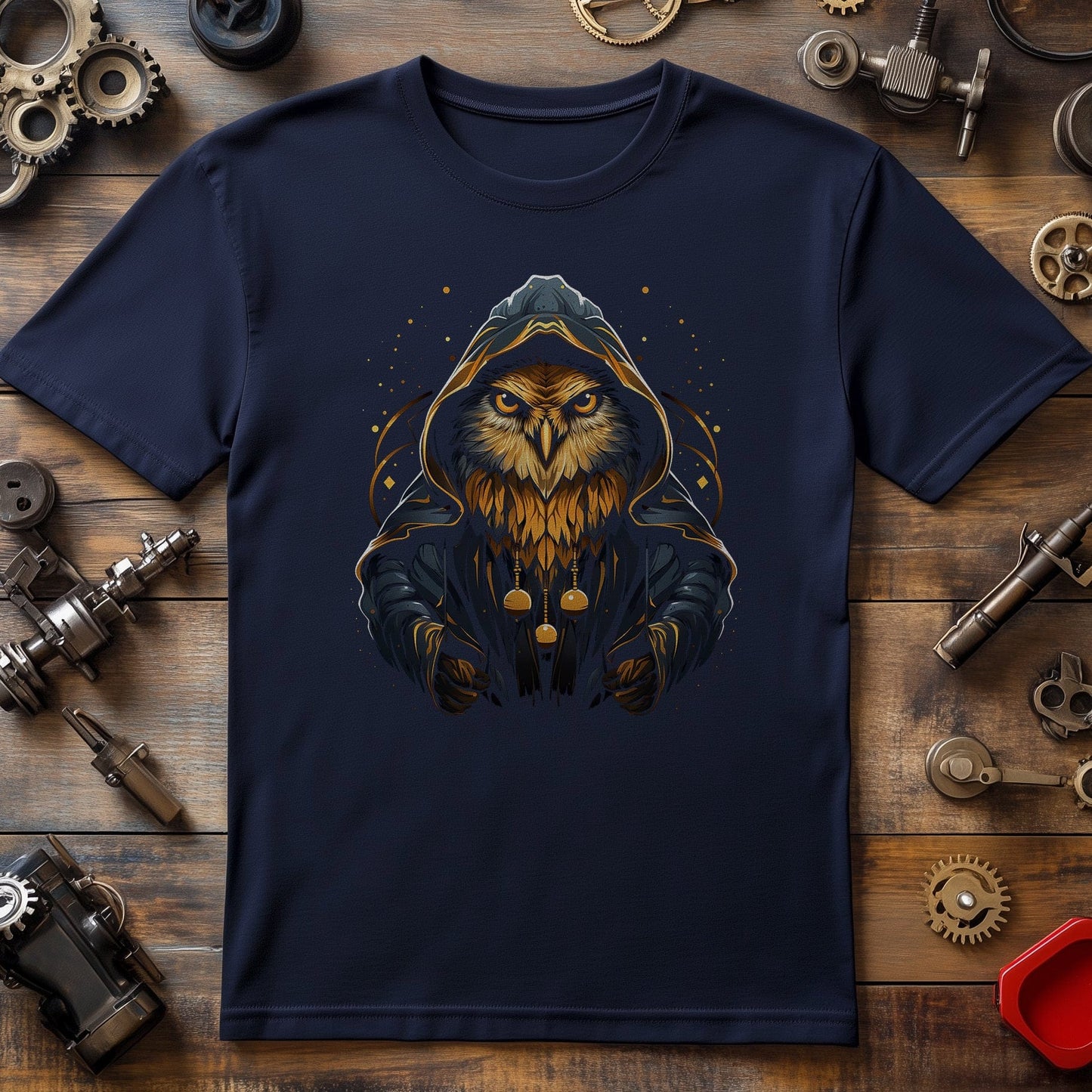 Hooded Wizard Owl T-Shirt - Bring