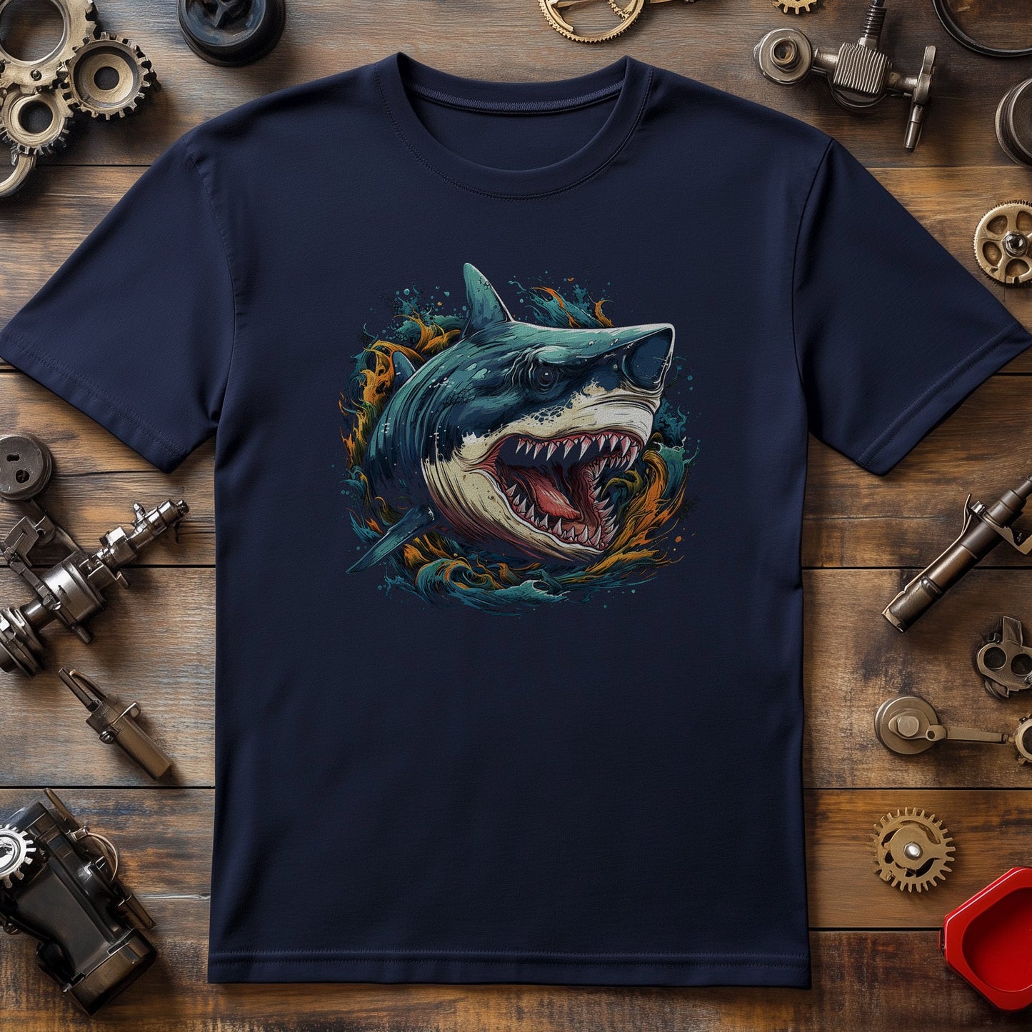 Megalodon Head T-Shirt - Dive into