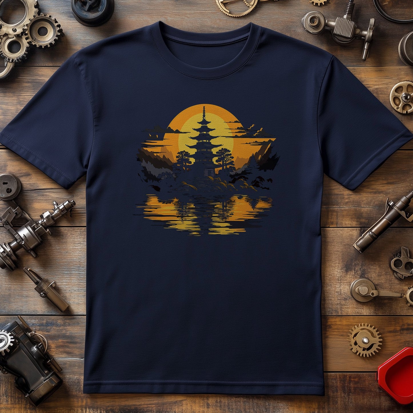 Sunset Japan House T-shirt - Embrace
