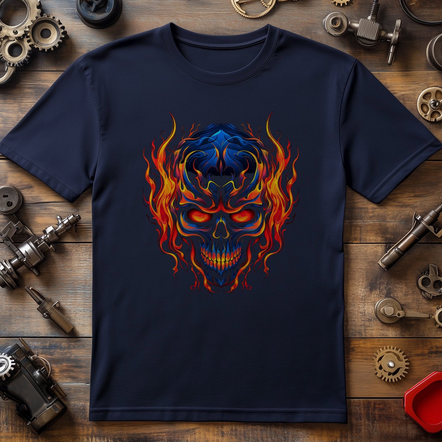 Skull Flame T-Shirt - Ignite Your