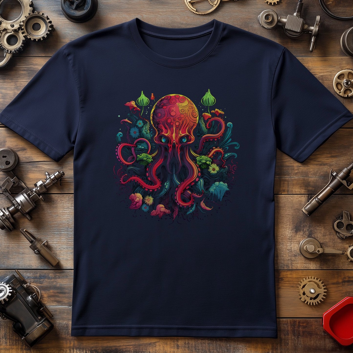 Trippy Octopus 3 T-Shirt - Dive into
