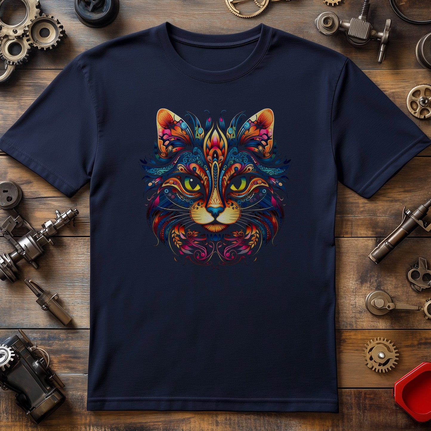 Tribal Cat 3 T-Shirt - Purr-fectly