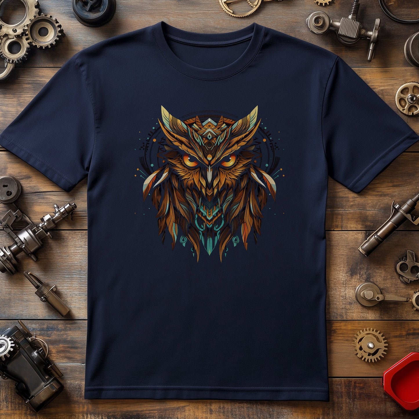Tribal Owl T-shirt - Wise and Witty!
